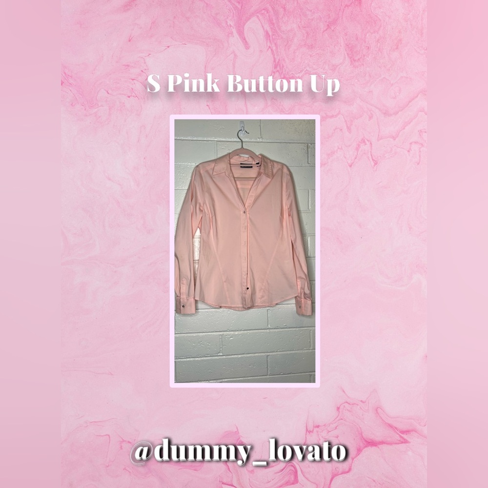 Women's Pink Button-Up Shirt